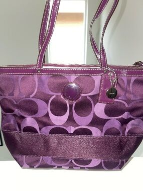 Vintage Coach Purple Signature bag